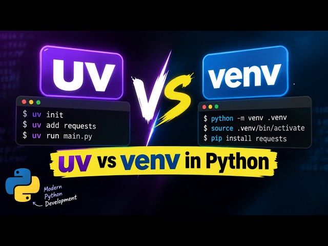 uv vs venv in Python | What is uv? | Python Package Manager Explained