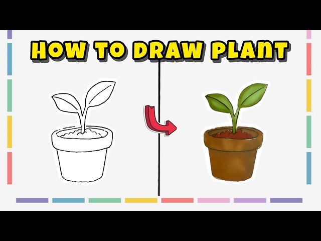 How to Draw a Plant Flower – Nature Drawing Tutorial for Beginners
