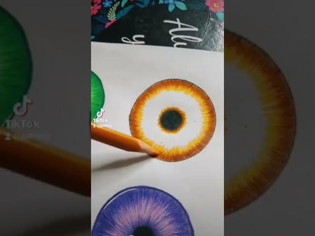 Como Colorir Olho Amarelo #art #aesthetic #fyp #shorts #drawing #desenho #tutorial