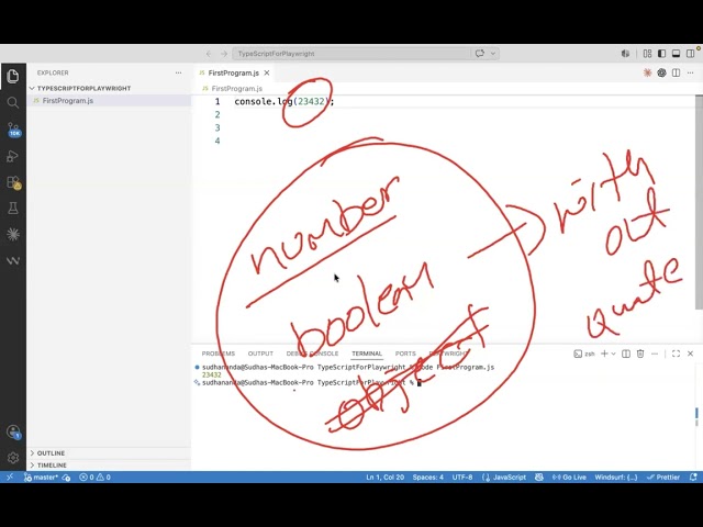 PlayWright With TypeScript   Itroduction variables