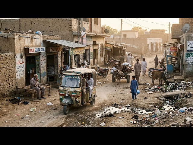 IN THE MOST INTENSE SLUM OF FAISALABAD | Pakistan's Friendliest City | WalkingTour 4k