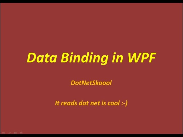 Data Binding Modes in WPF