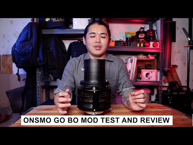 Onsmo GoBoMod/Shadow effect creator for studio lighting Test and review. With demo shoot and sample.