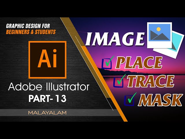 Adobe Illustrator Part-13 | Graphic design for beginners and students [Malayalam]