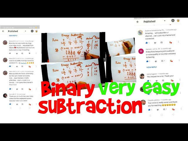 Binary subtraction | very very easy