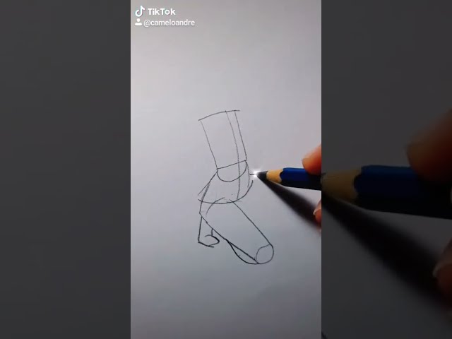Como desenhar corpo feminio agachado #art #arte #desenho #drawing #tutorial #shorts