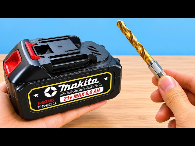 Never Buy Drill Batteries Again! Use This Simple Trick and Your Batteries Can Be Reused 🔋