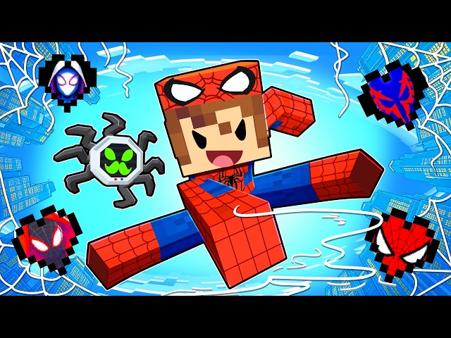 Minecraft But There's SPIDERMAN Hearts