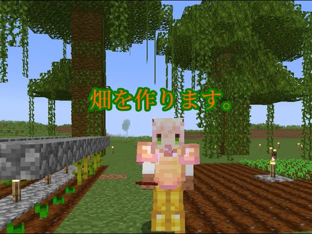 【マイクラ Java版】食料が欲しいので、畑を作ります。