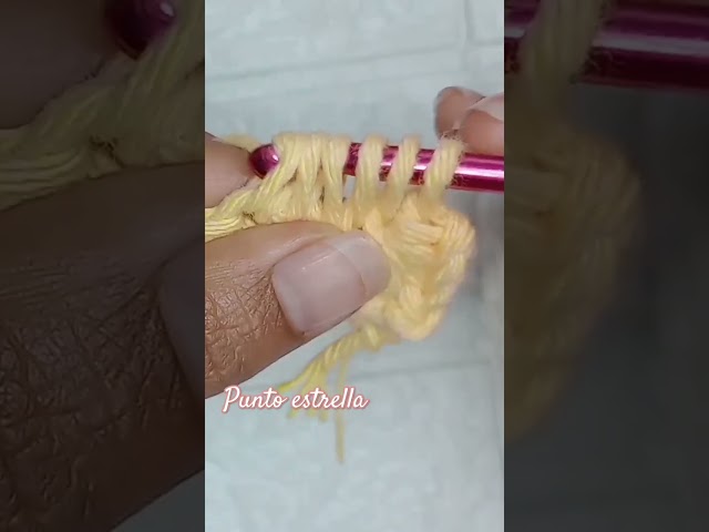 Te enseño el PASO a PASO del punto estrella #crochet #ganchillofacil #tutorial #knitting