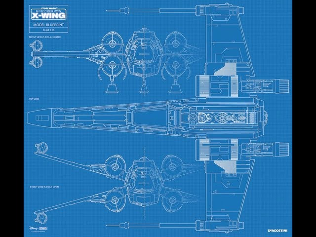 DeAgostini Modelspace Build Your Own X-Wing Blueprint WINNER DRAW!