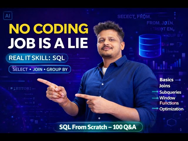 EP -1 SQL for REAL Software Jobs: Complete Beginner to Advanced Playlist