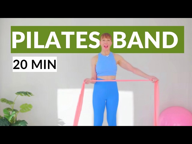 Standing Pilates Full Body Workout with Resistance Band for Beginners | 20 Mins