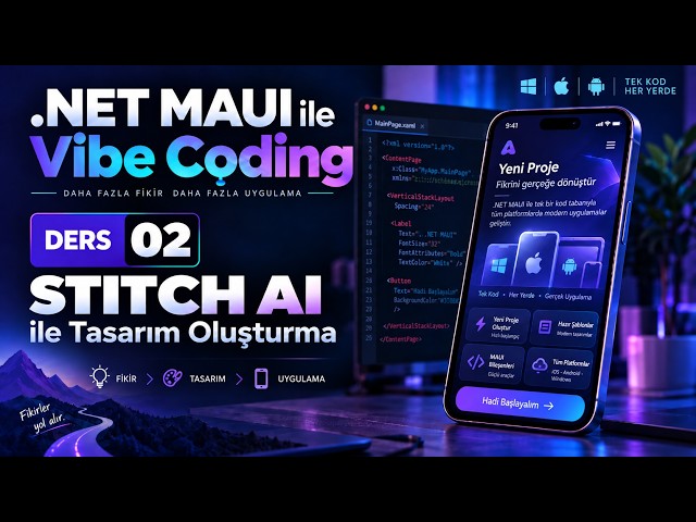 Vibe Coding with .NET MAUI #2 | From Idea to Mobile App ~ Design with Stitch AI