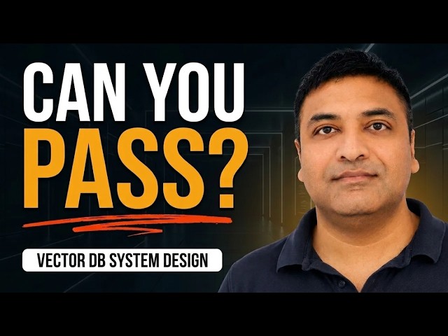 Can You Design a Vector Database? | AWS GEN AI Interview Question