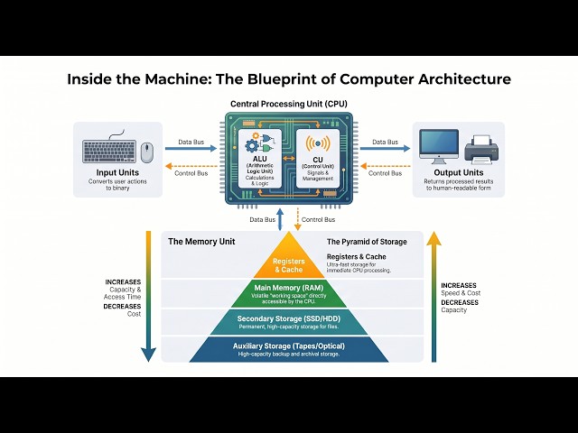 Fundamentals of Computer Organization & Architecture | CPU, Memory & I/O Explained