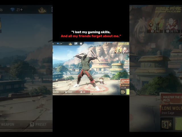 I lost my gaming skills 😔 Subscribe guys 😭 #shorts #freefire #trending #vairalvideo