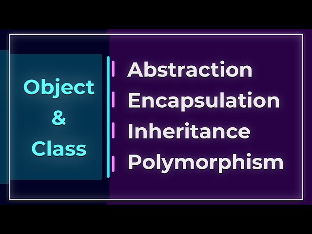Object Oriented Programming All Basic Concepts - شرح المفاهيم الأساسية ل البرمجة  كائنية التوجه
