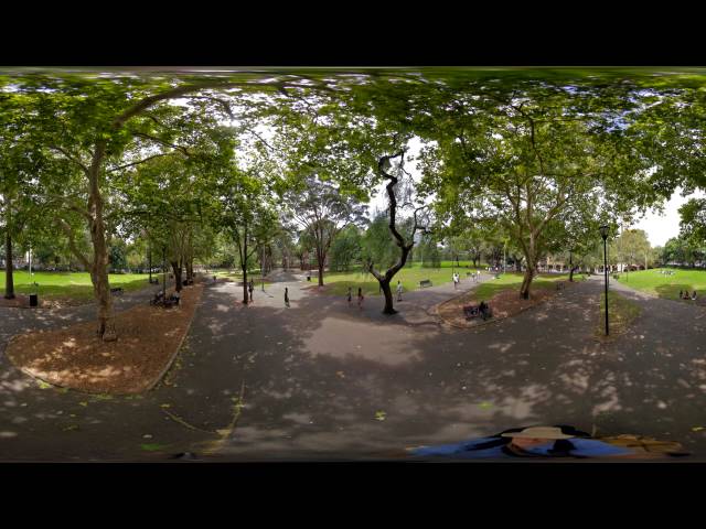 Parque bien bonito, video en 360 grados