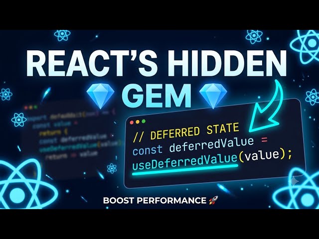 The React Hook You’re NOT Using! 💎 (useDeferredValue) (Best for CTR) #react 