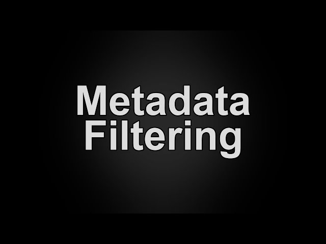Metadata Filtering in Vector Search Explained in 60 Seconds | What is Metadata Filtering?