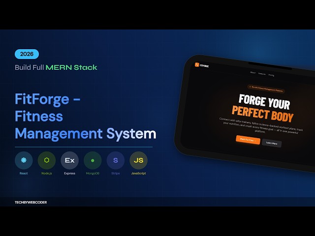 Build FitForge - Fitness Management System (MERN Stack) | Full Project + Code + PPT