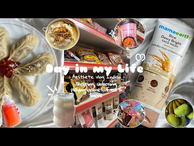 Day in my Life ♡ | Aesthetic vlog 💌 | shopping, unboxing 🫧🍒 #minivlog #food #weeklyvlog #explore 