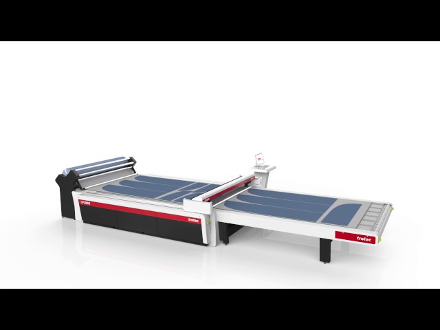 Roll Material Extension for Laser Cutting Textiles with Trotec SP3000