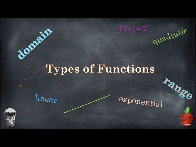 Types of Functions - Linear, Quadratic, Cubic, Exponential - The Bearded Math Man