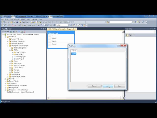 SQL Server:  Creating Relationships