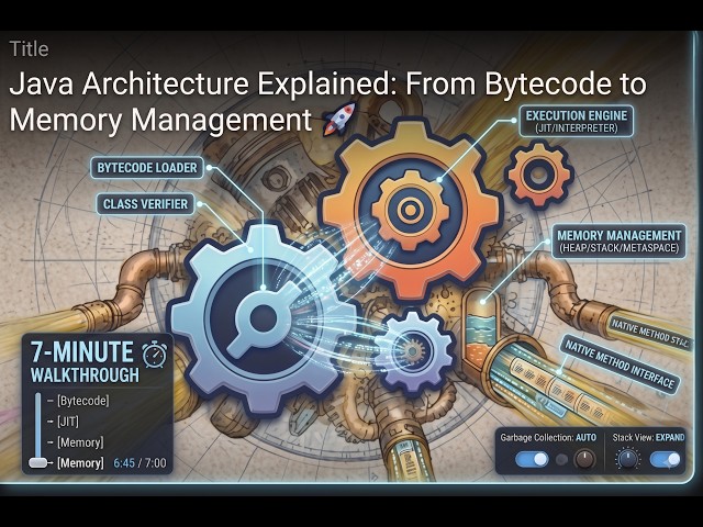 Java Architecture Explained: From Bytecode to Memory Management 🚀 in 7 Minutes