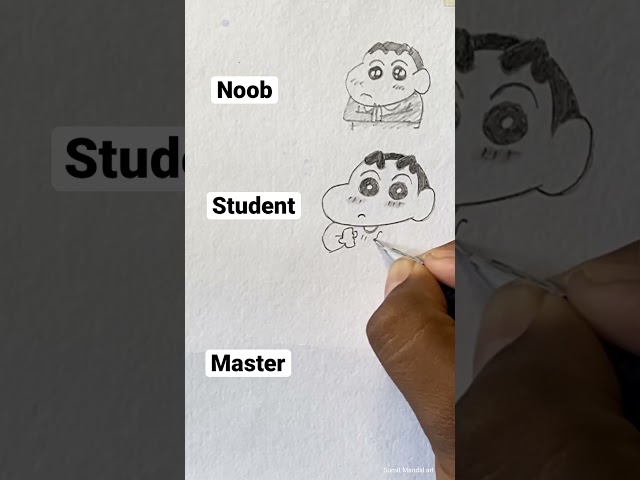 Easy shinchan drawing 😳 #shorts #drawing #cartoon #short