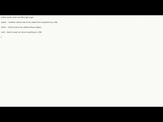 main method in java explained in Tamil