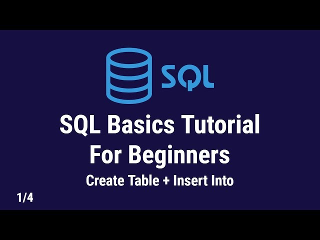 SQL Basics Tutorial For Beginners | Installing SQL Server Management Studio and Create Tables | 1:4