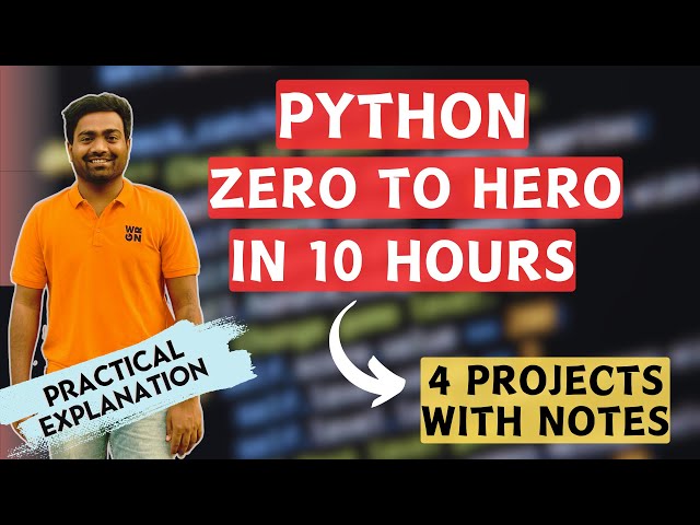 Learn Python in just 1 day | Python Course for Beginners with Projects #abhishekveeramalla