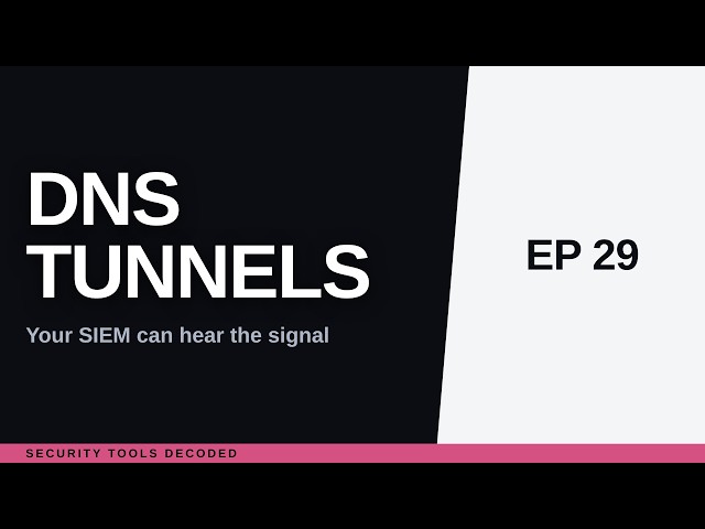 DNS Tunneling Detection: What Your SIEM Sees in DNS Logs