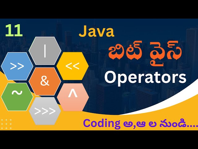 Bitwise Operators in Java Telugu | operators in Java Telugu | Coding Kathalu | Java course