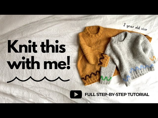 Easy Knitting Tutorial! Step-by-Step How to Knit a Toddler Sweater // The Mouji Sweater