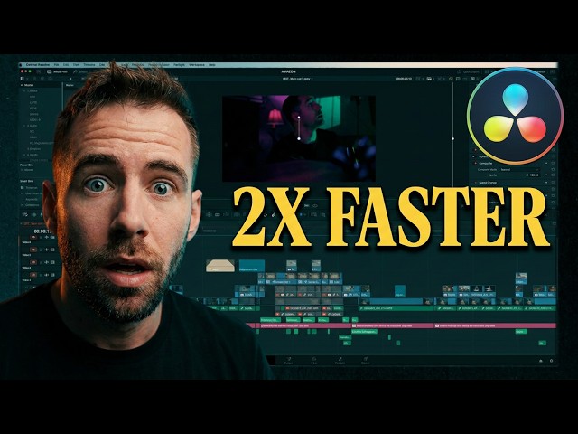 How to Edit 2x FASTER in DaVinci Resolve (7 Game Changing Tips)