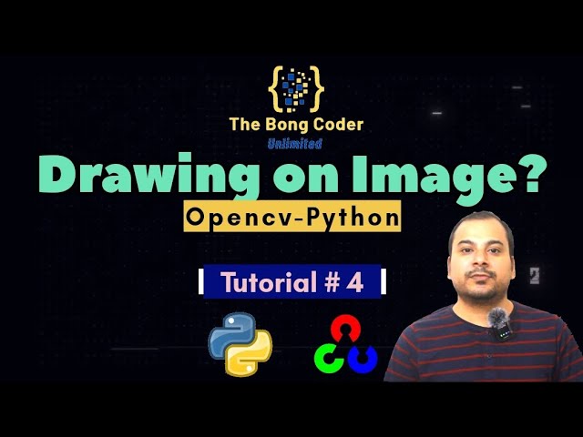 OpenCV Python Tutorial #4 in Hindi | Draw Line Circle Rectangle and Put Text on Image