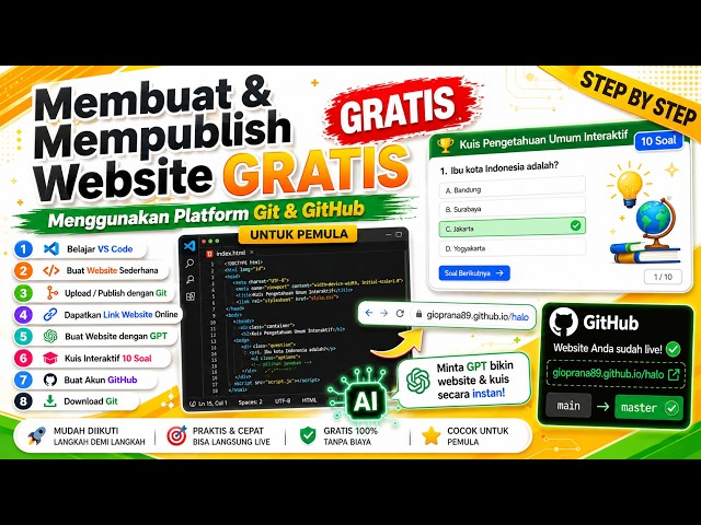 Menggunakan Platform Git dan GitHub untuk Membuat dan Mempublish Website secara GRATIS