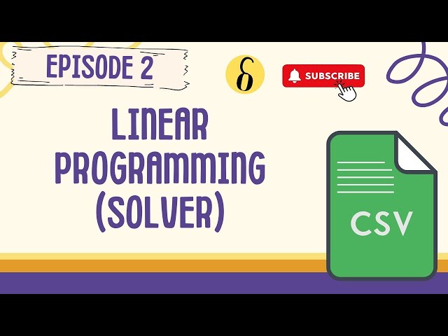 (Excel Technique ep.2) Using Excel to Solve Linear Programming Problems !? | Solver