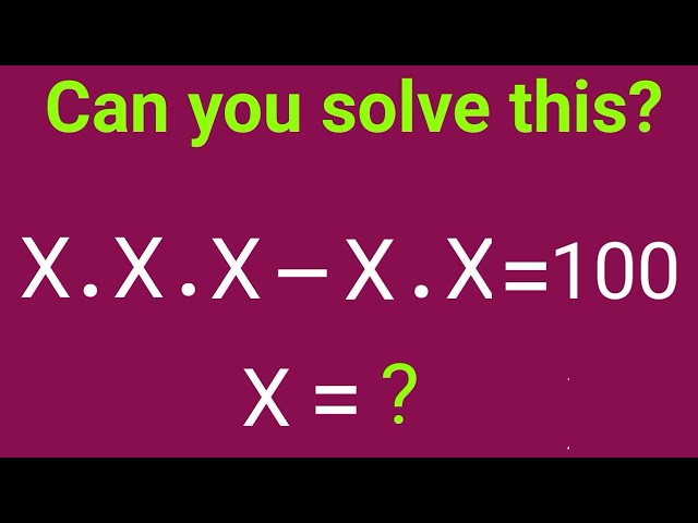 Many Fail This Simple Math Puzzle! Can You Solve It?