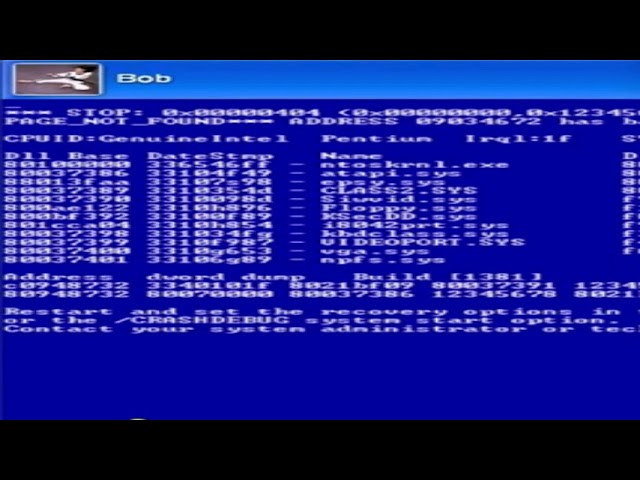 Bob's Error occurred
