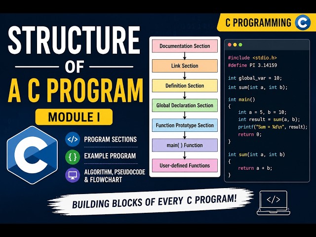9.Sturucture of a C Program