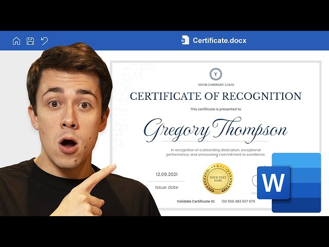 How to Make a Certificate in Microsoft Word in 10 Minutes!