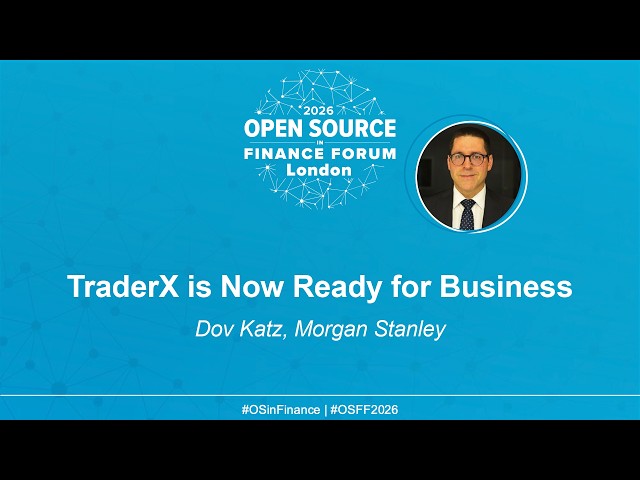TraderX is Now Ready for Business - Dov Katz, Morgan Stanley