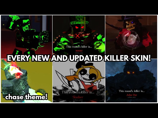 EVERY NEW AND UPDATED KILLER SKIN! (Summer Games Update) | Roblox Forsaken