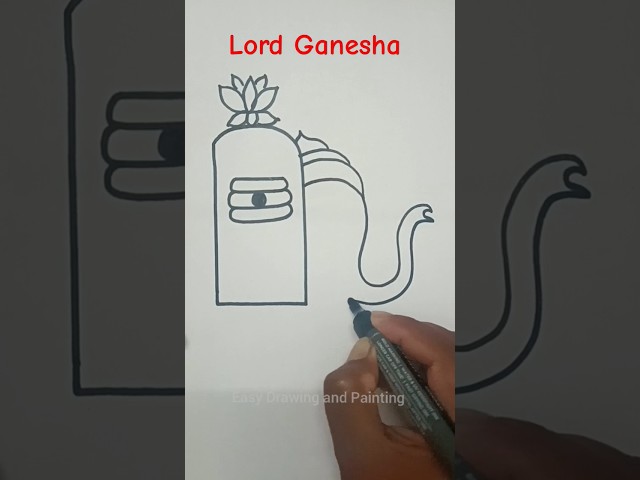how to draw lord Ganesha || easy drawing for kids #shorts #ganesh  #lordganesha #lordshiva