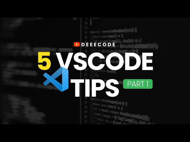 5 AMAZING VSCODE TIPS - Improve your coding experience